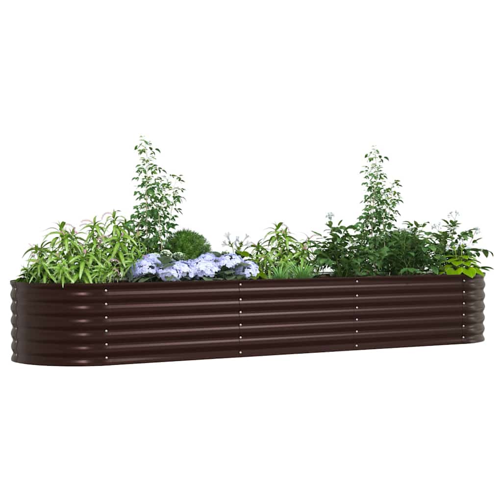 Hævet Bed Brun 320 X 80 X 44 Cm Stål