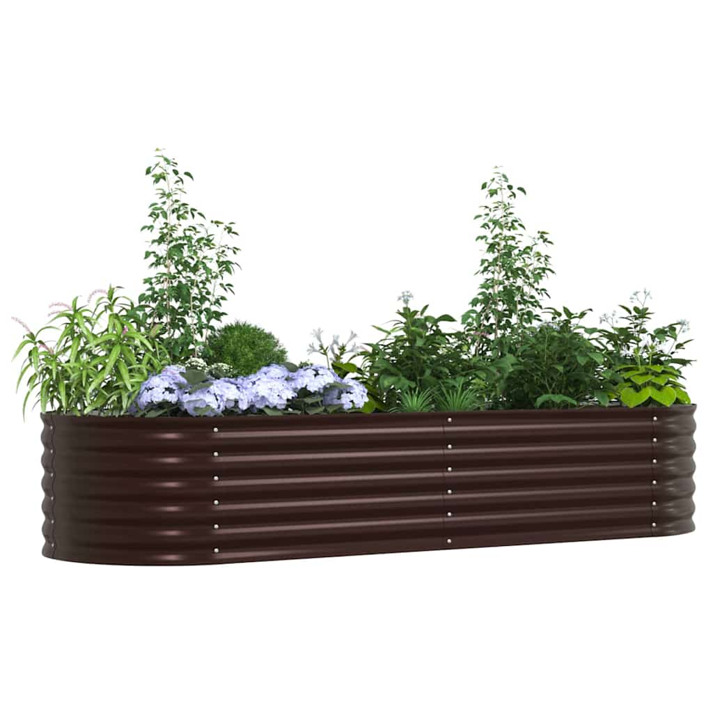 Hævet Bed Brun 240 X 80 X 44 Cm Stål