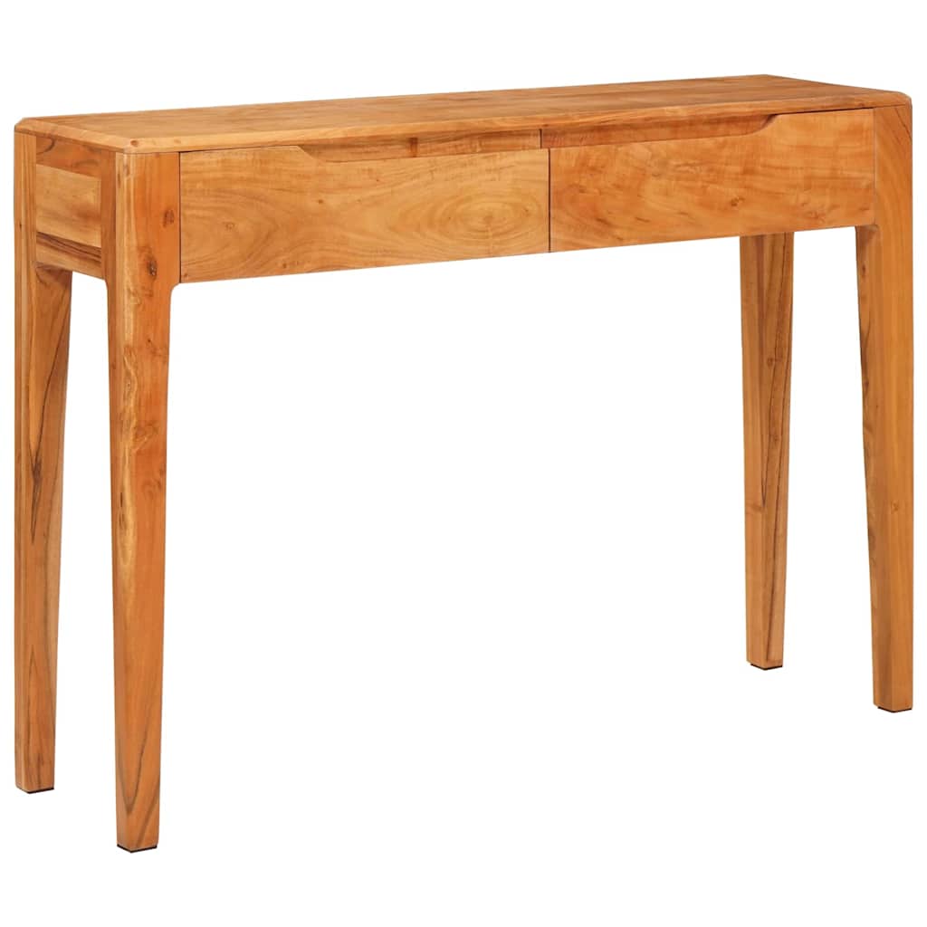 Konsolbord Med Skuffe Brun 110 X 30 X 80 Cm Massivt Akacietræ