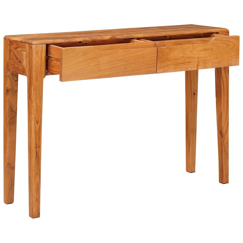 Konsolbord Med Skuffe Brun 110 X 30 X 80 Cm Massivt Akacietræ