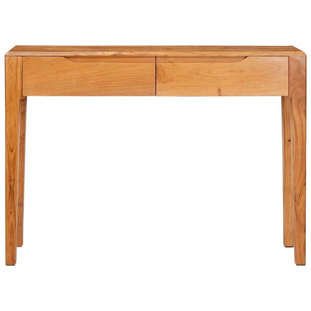 Konsolbord Med Skuffe Brun 110 X 30 X 80 Cm Massivt Akacietræ