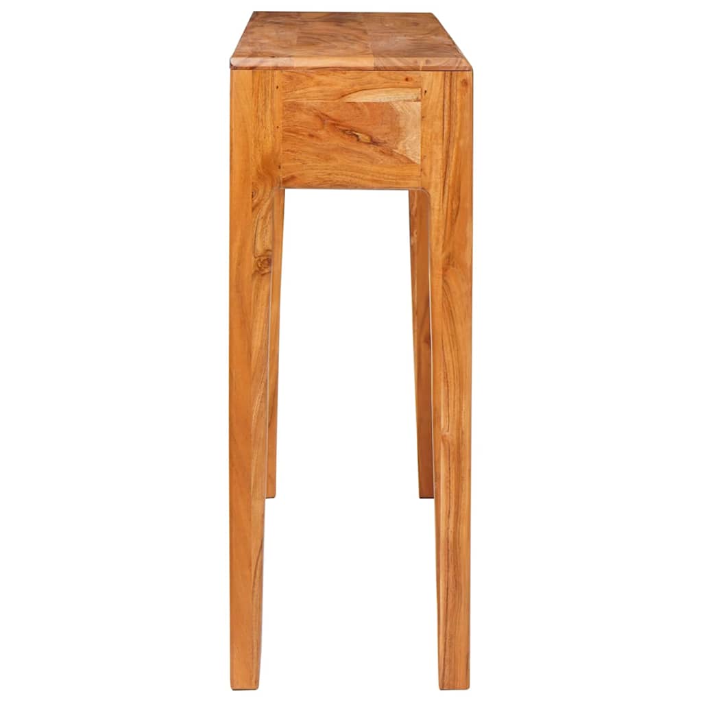 Konsolbord Med Skuffe Brun 110 X 30 X 80 Cm Massivt Akacietræ