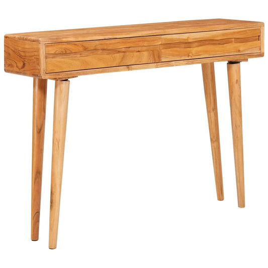 Konsolbord Med Skuffe Brun 110 X 30 X 80 Cm Massivt Akacietræ