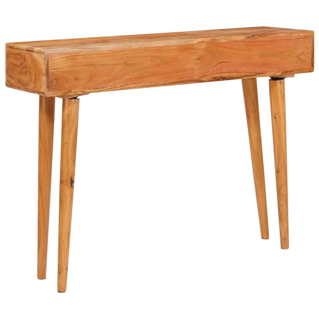 Konsolbord Med Skuffe Brun 110 X 30 X 80 Cm Massivt Akacietræ