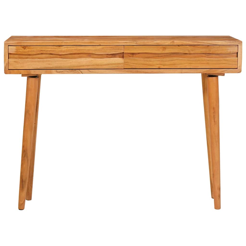 Konsolbord Med Skuffe Brun 110 X 30 X 80 Cm Massivt Akacietræ