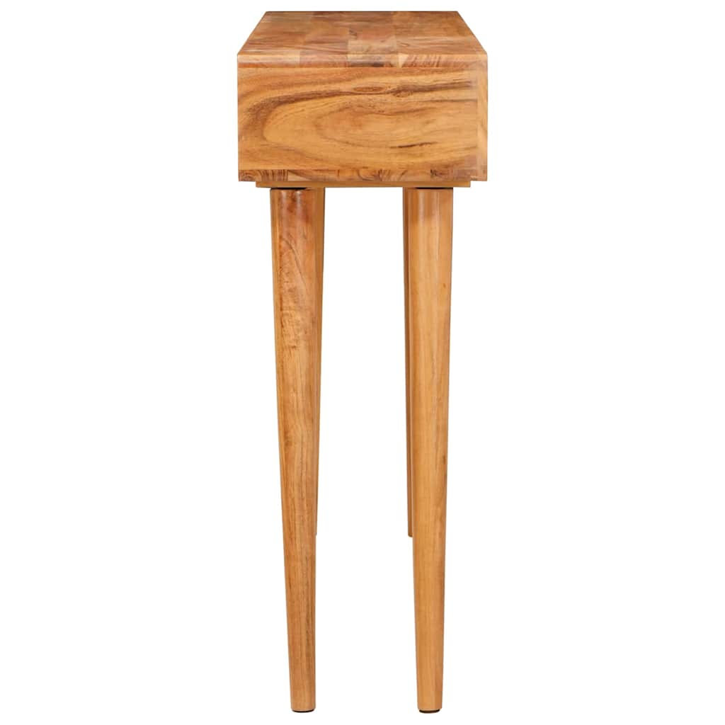 Konsolbord Med Skuffe Brun 110 X 30 X 80 Cm Massivt Akacietræ