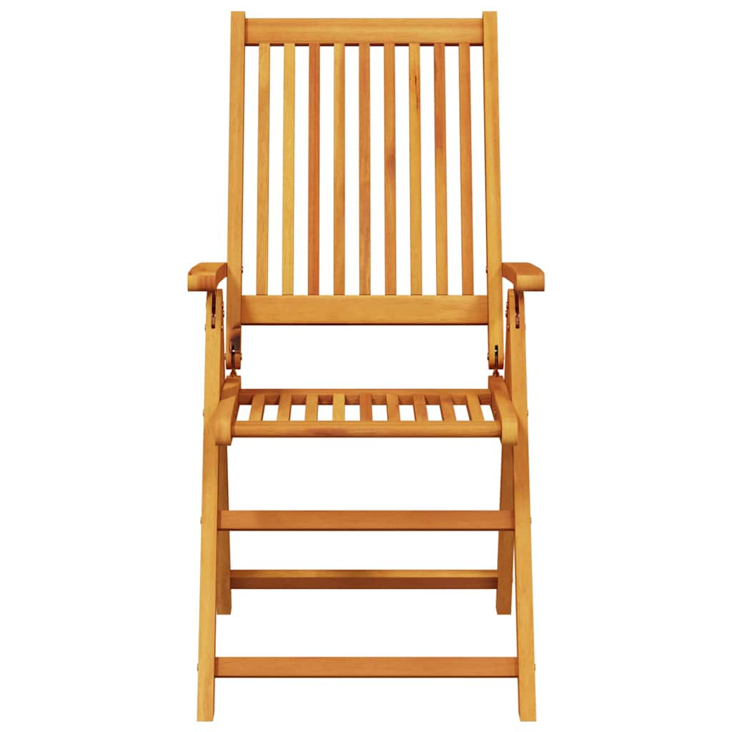 Have Spisebordssæt Foldbar 9 Pcs Brun Massivt Akacietræ