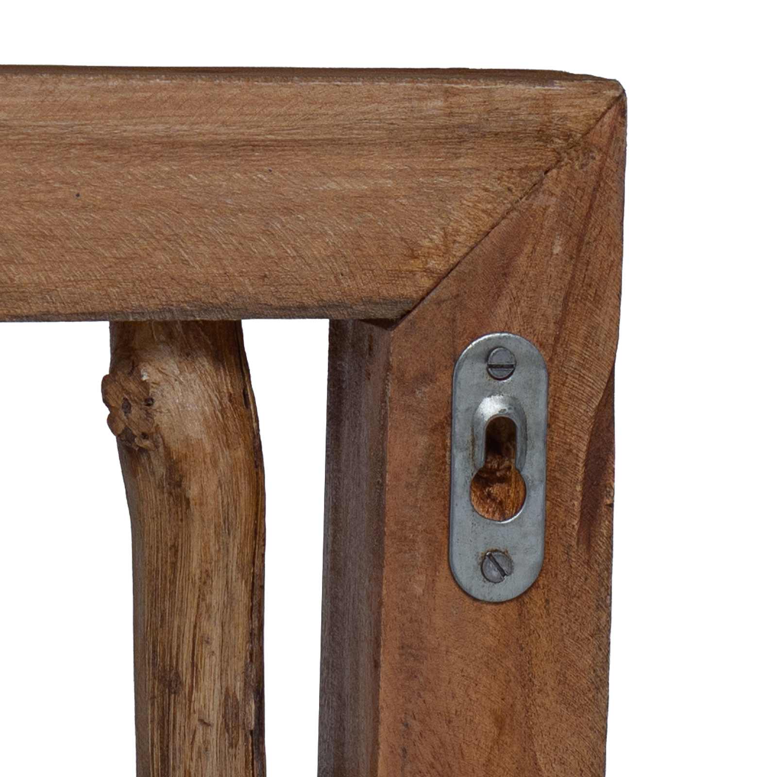 Frakkekrog Naturfarvet 50 X 10 X 25 Cm Massiv Mahogni