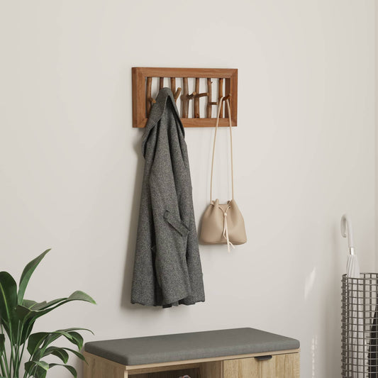 Frakkekrog Naturfarvet 50 X 10 X 25 Cm Massiv Mahogni