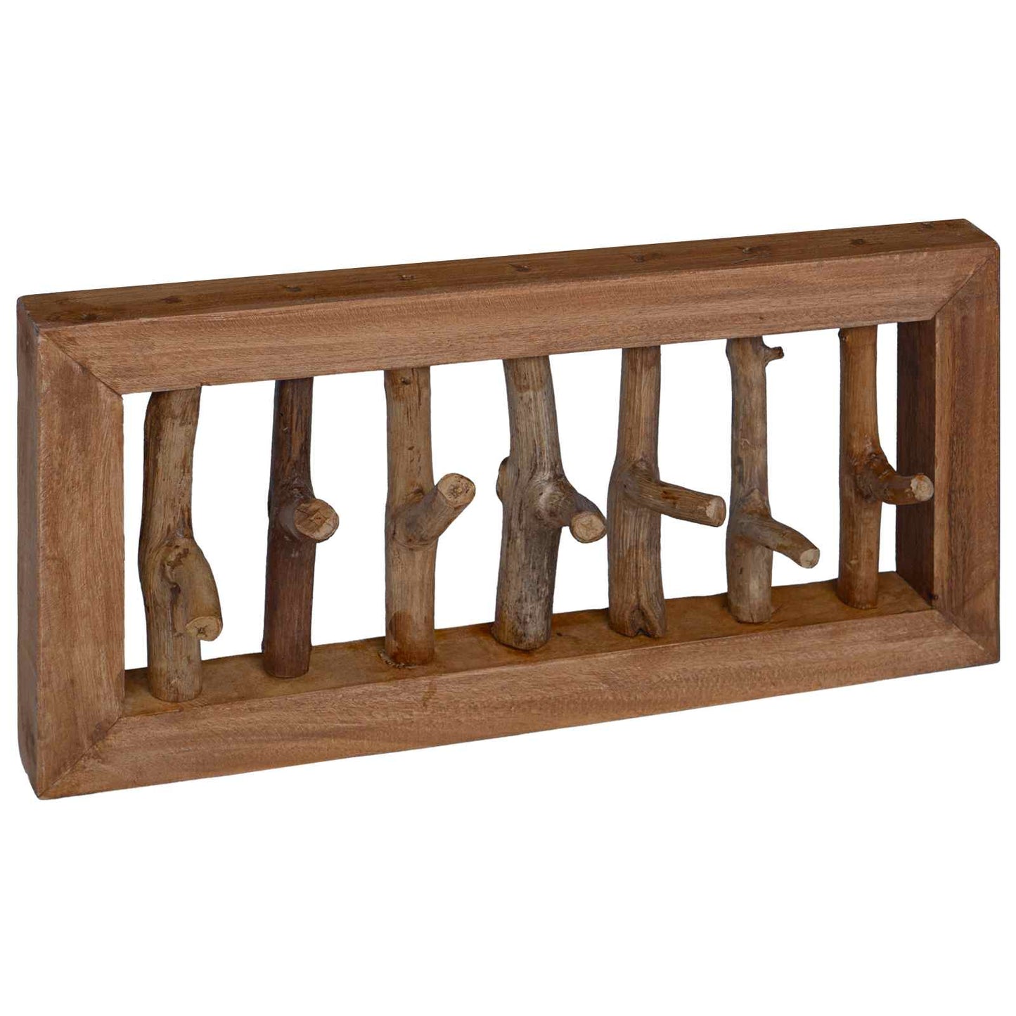 Frakkekrog Naturfarvet 50 X 10 X 25 Cm Massiv Mahogni