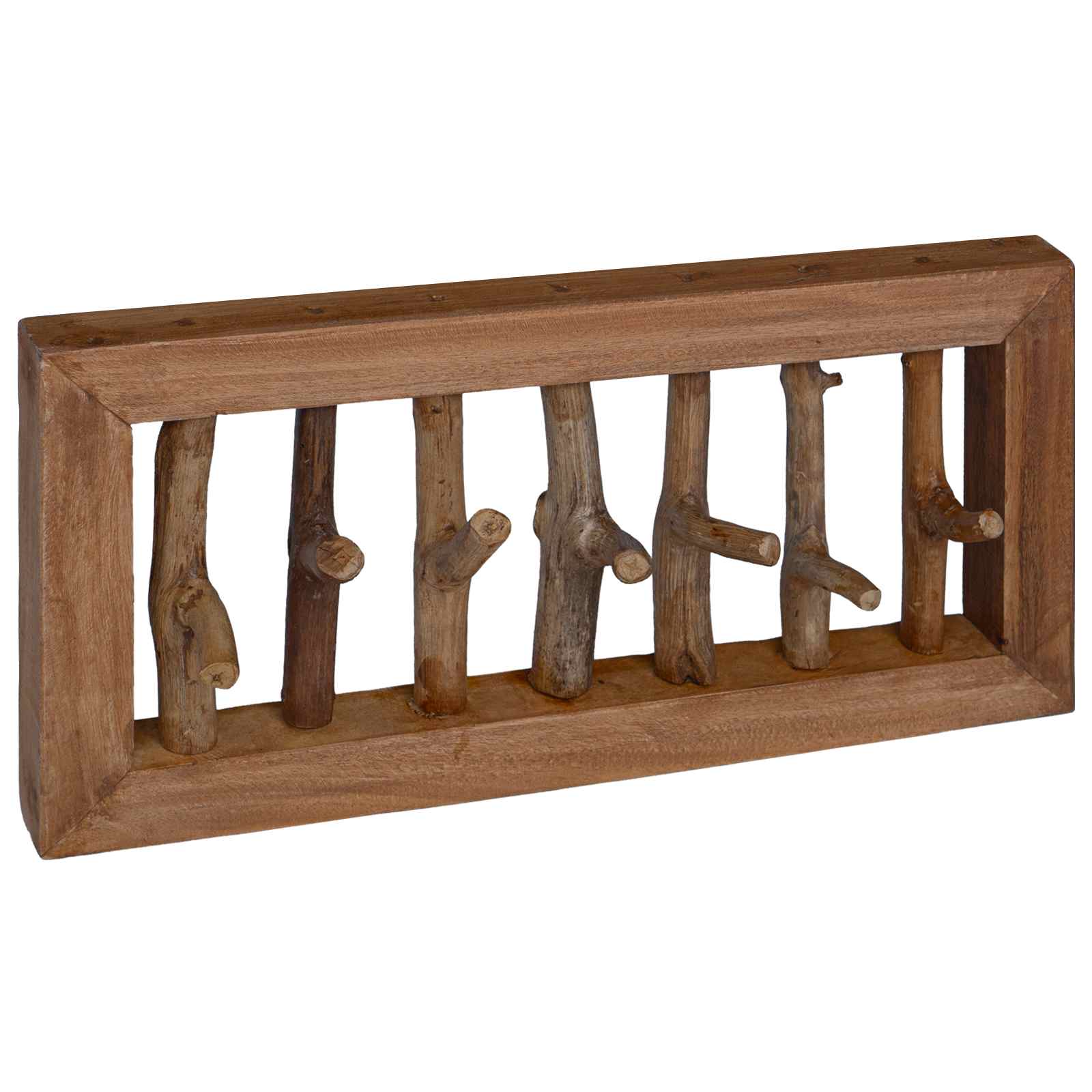 Frakkekrog Naturfarvet 50 X 10 X 25 Cm Massiv Mahogni