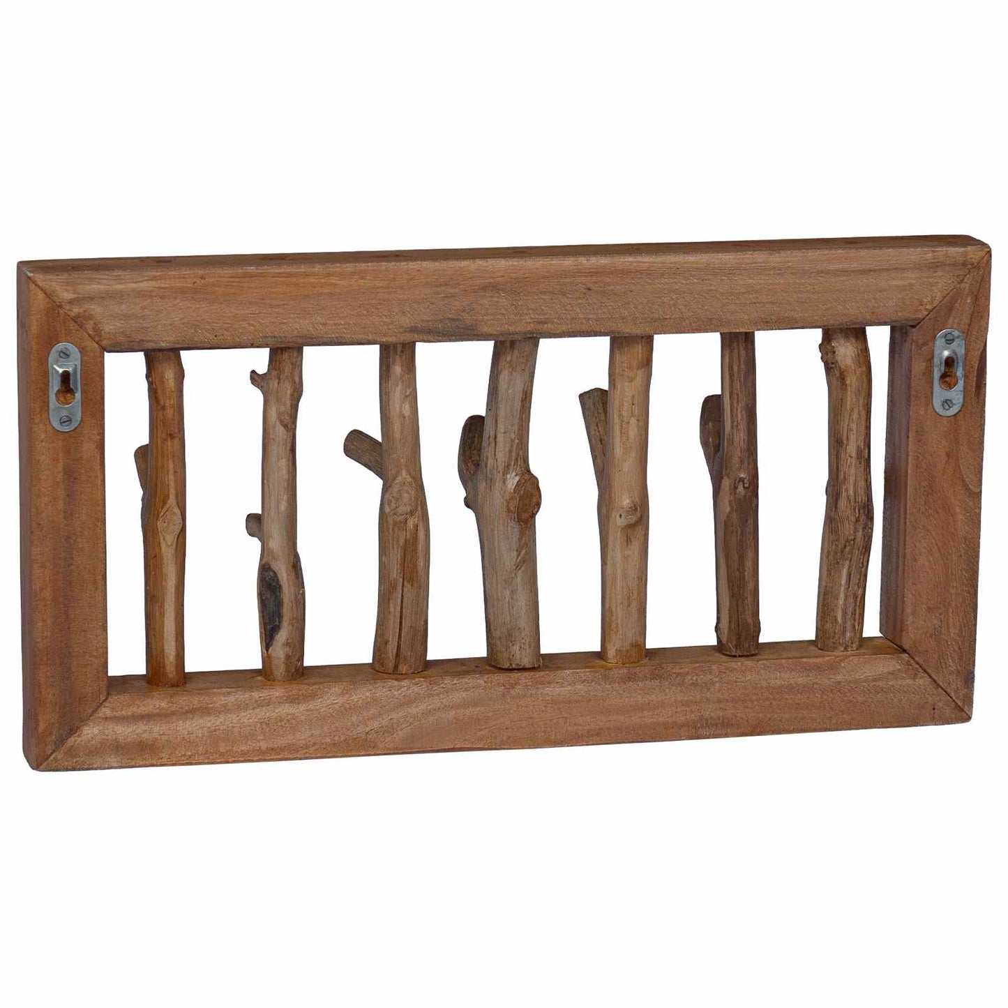 Frakkekrog Naturfarvet 50 X 10 X 25 Cm Massiv Mahogni