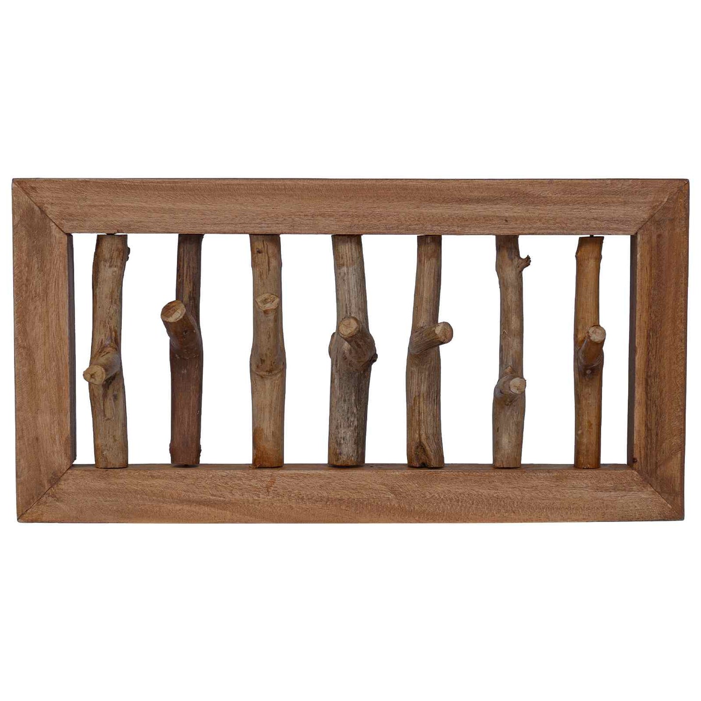 Frakkekrog Naturfarvet 50 X 10 X 25 Cm Massiv Mahogni