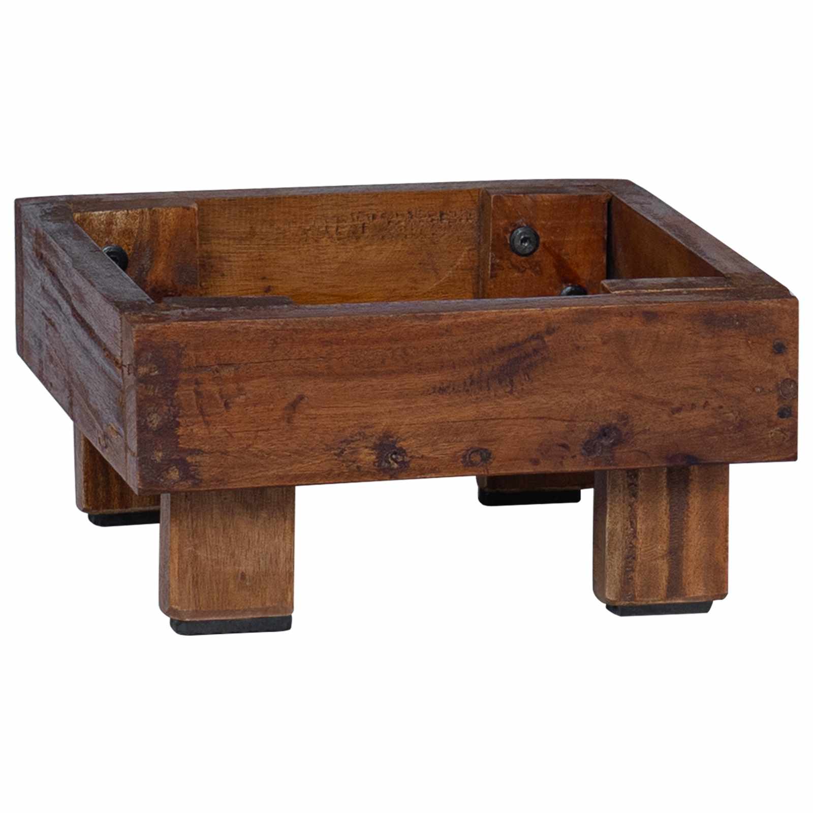 Planteholder 3 Pcs Brun Mahogni Træ