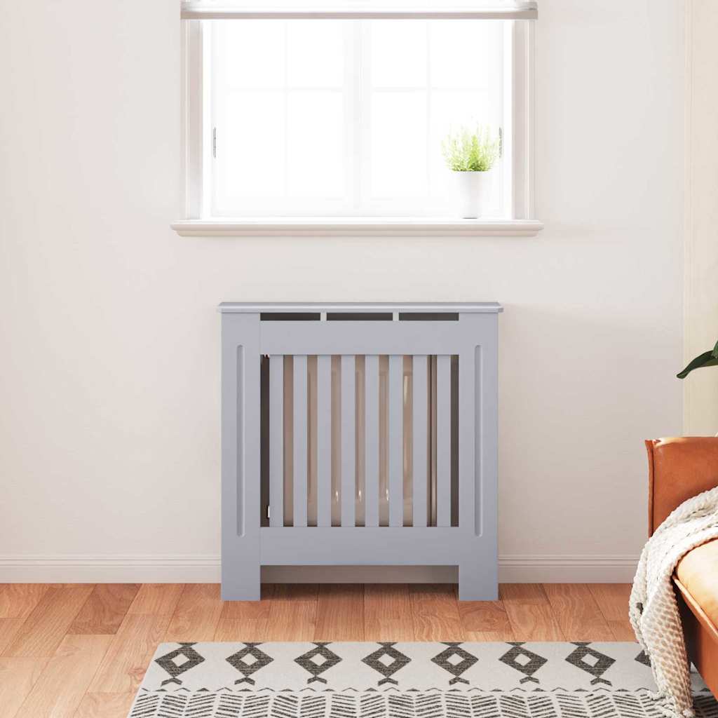 Radiatorcover Grå 78 X 19 X 81,5Cm Konstrueret Træ