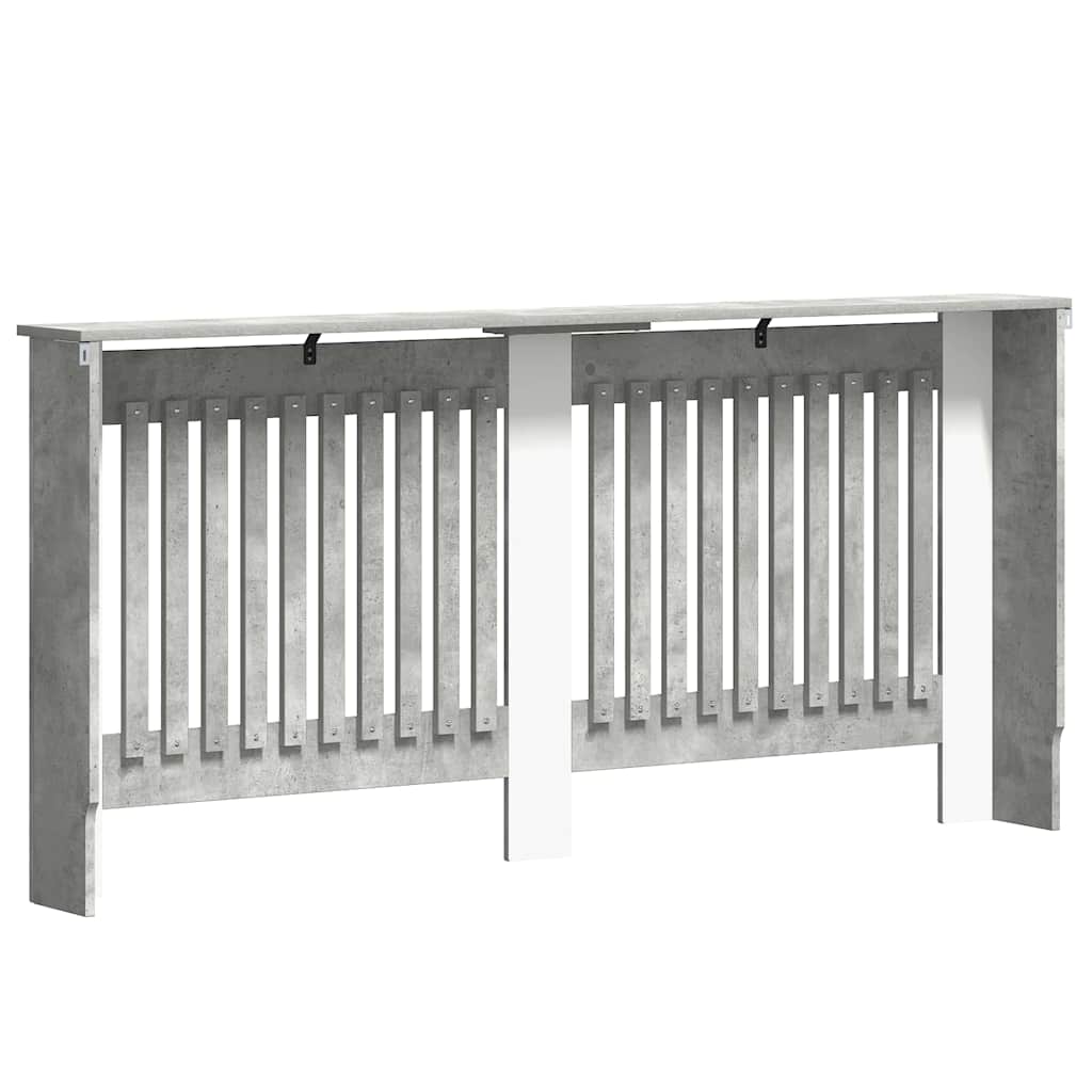 Radiatorcover Beton Grå 172 X 19 X 81,5 Cm Konstrueret Træ