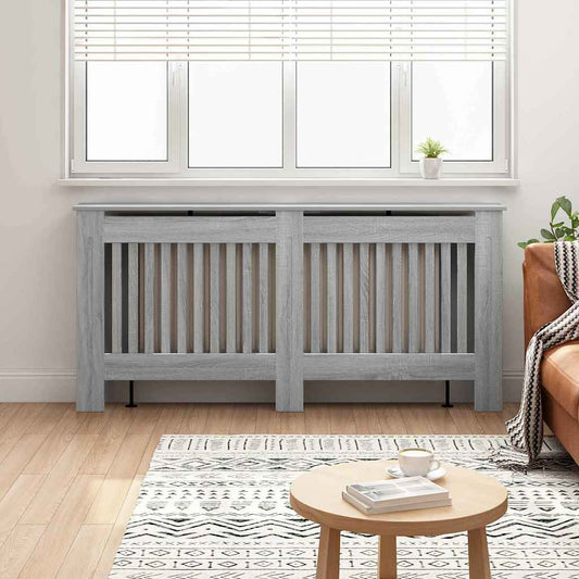 Radiatorcover Grå Sonoma 172 X 19 X 81,5 Cm Konstrueret Træ