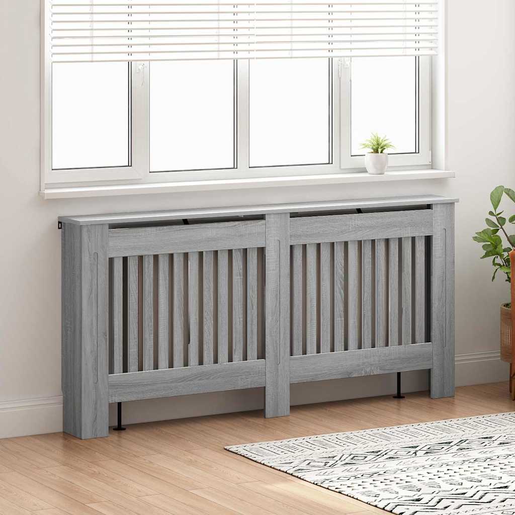 Radiatorcover Grå Sonoma 172 X 19 X 81,5 Cm Konstrueret Træ