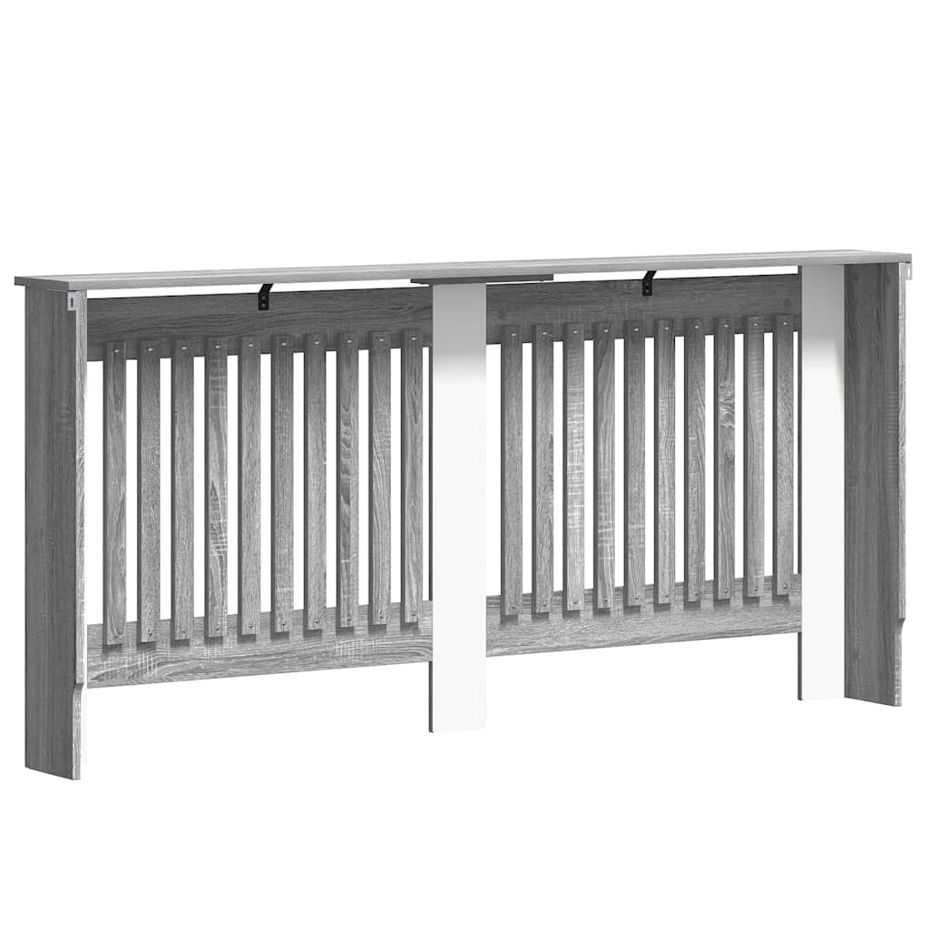 Radiatorcover Grå Sonoma 172 X 19 X 81,5 Cm Konstrueret Træ