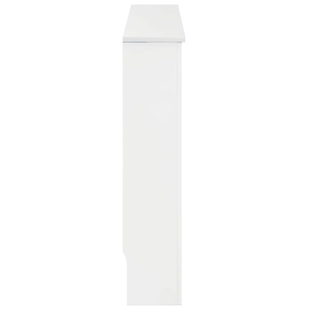 Radiatorcover Høj Gloss Hvid 172 X 19 X 81,5 Cm Konstrueret Træ