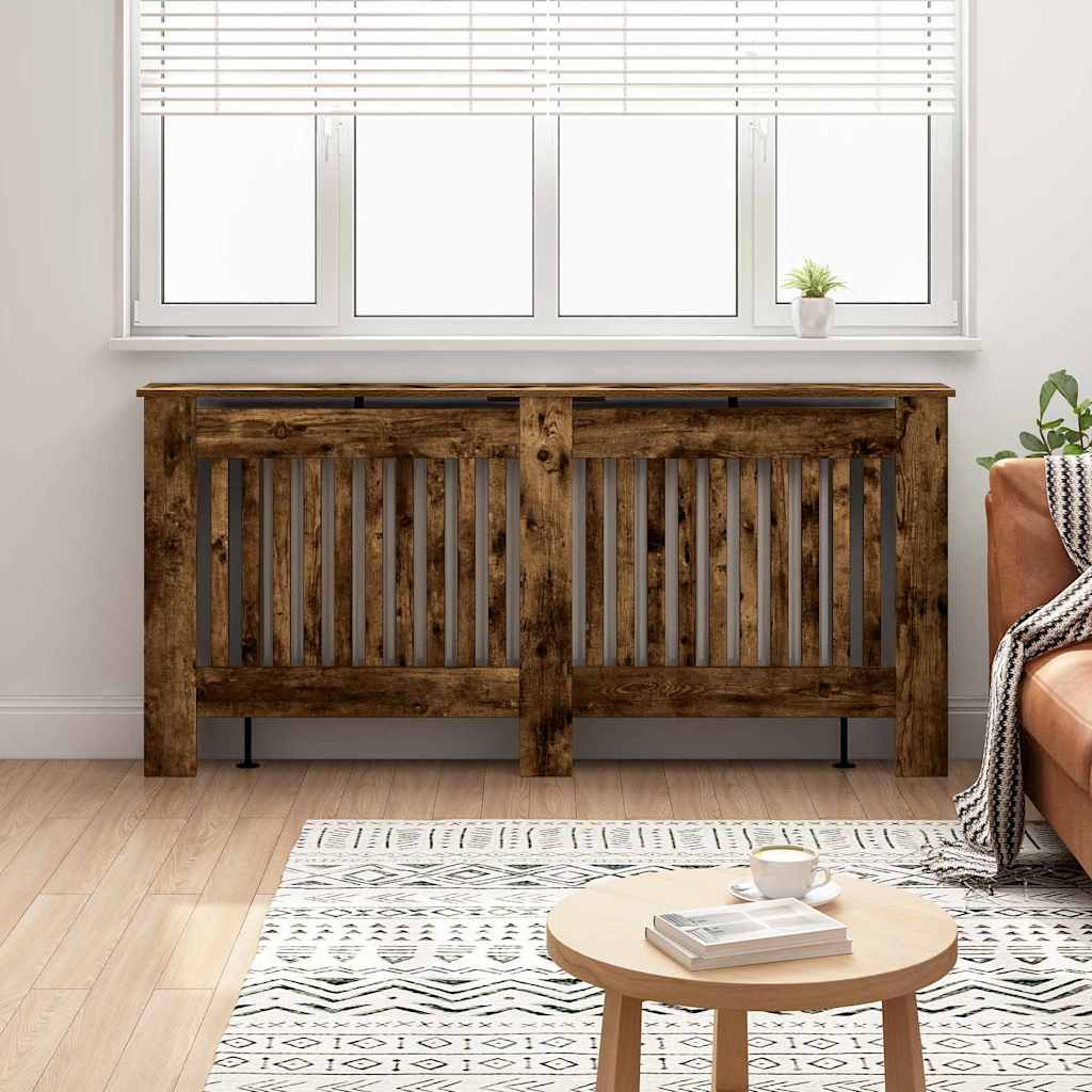 Radiatorcover Røget Eg 172 X 19 X 81,5 Cm Konstrueret Træ