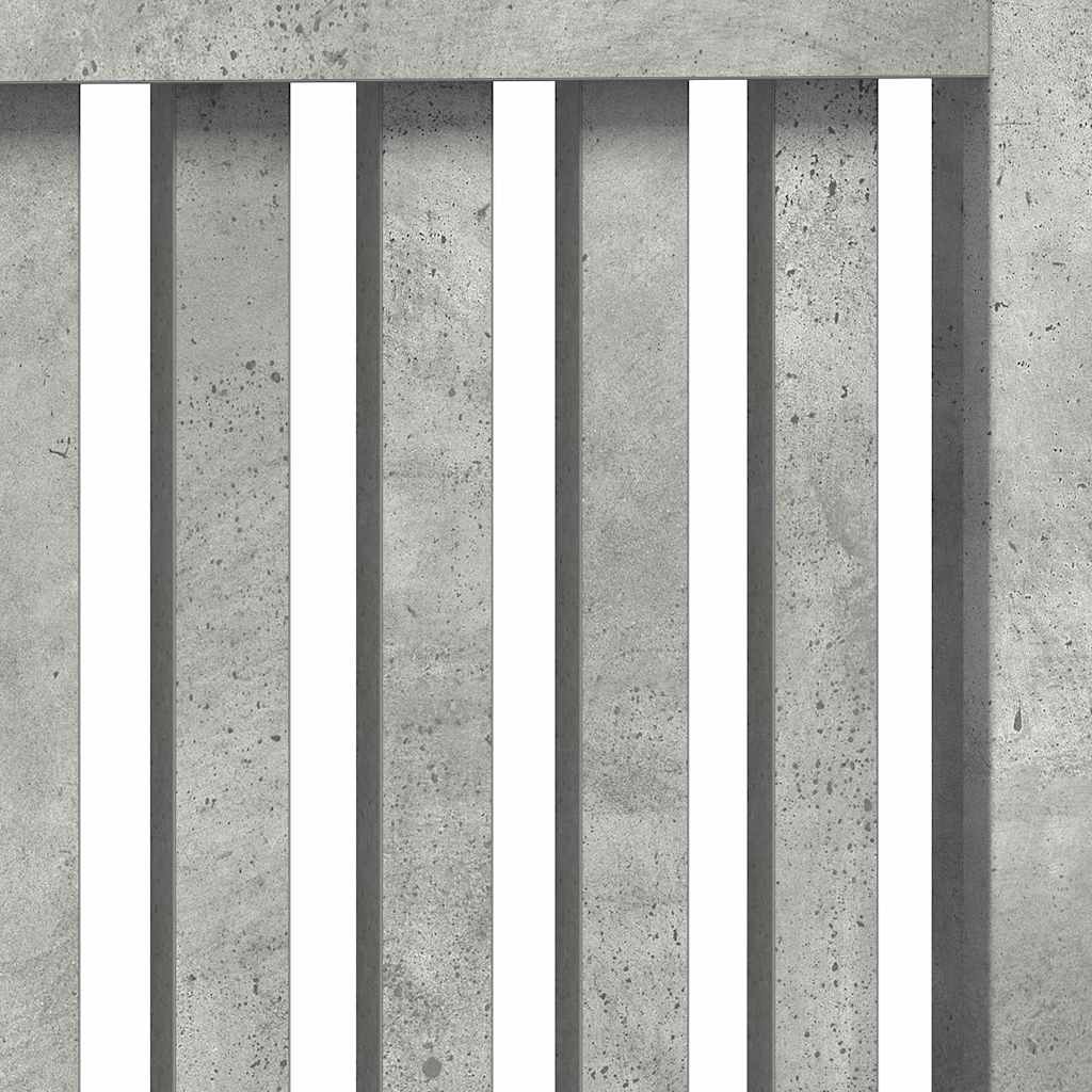 Radiatorcover Beton Grå 152 X 19 X 81,5 Cm Konstrueret Træ