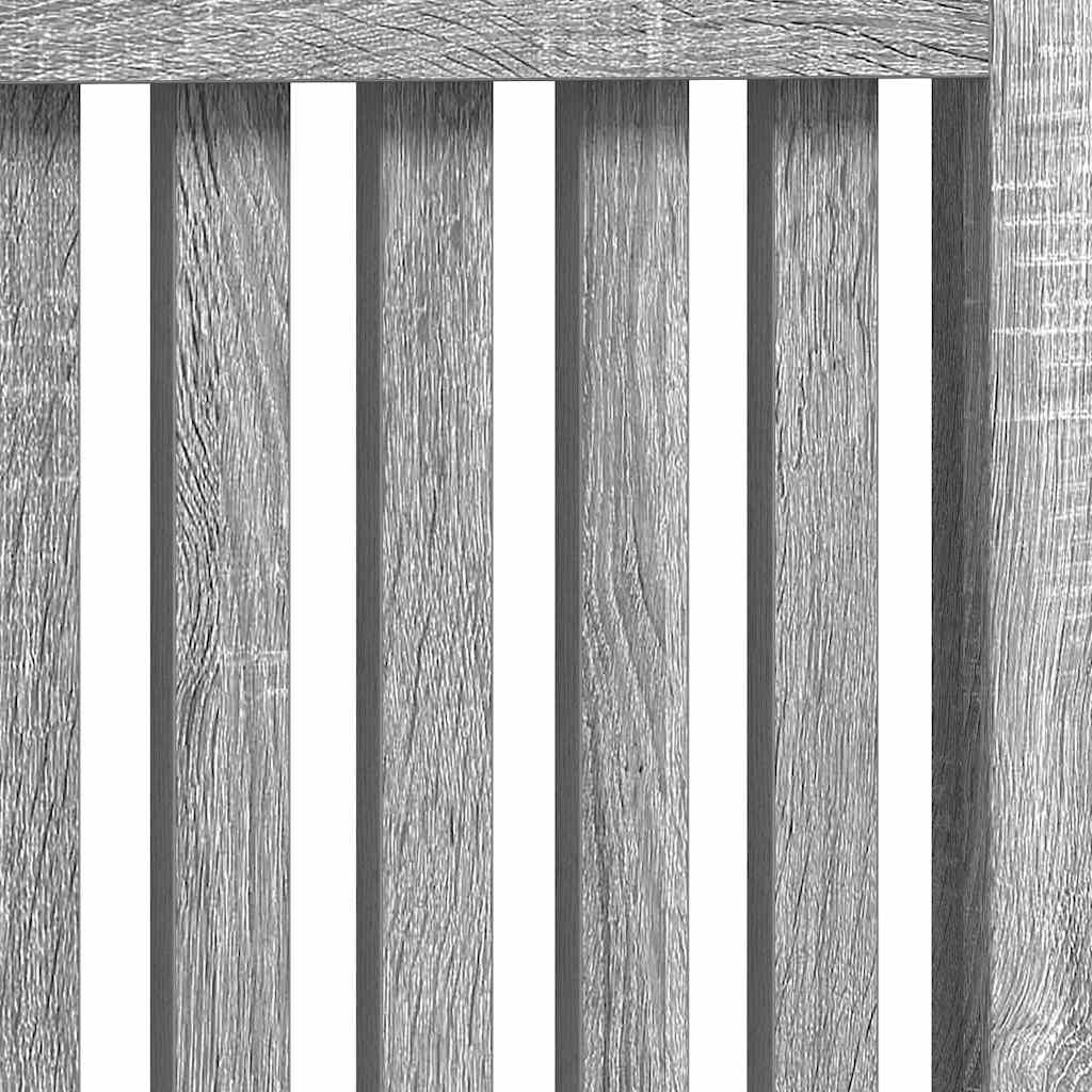 Radiatorcover Grå Sonoma 152 X 19 X 81,5 Cm Konstrueret Træ
