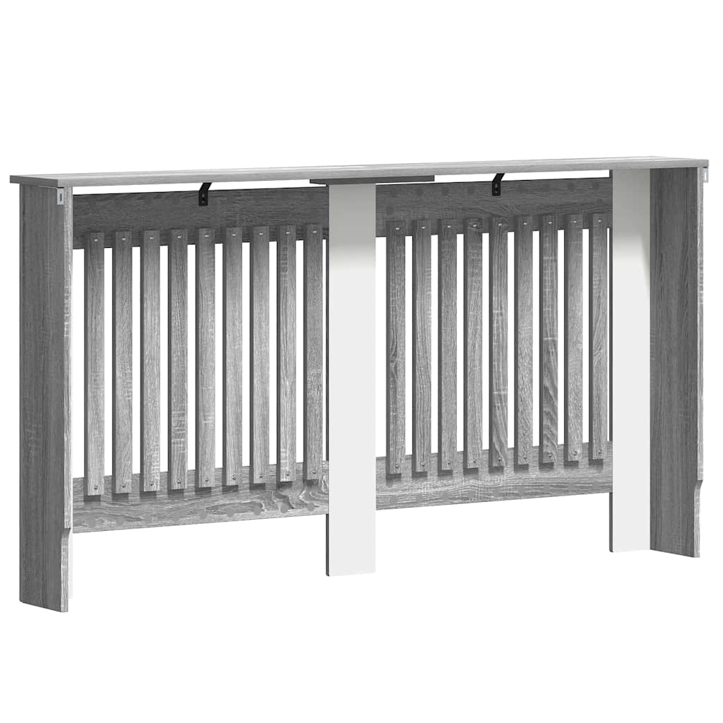 Radiatorcover Grå Sonoma 152 X 19 X 81,5 Cm Konstrueret Træ