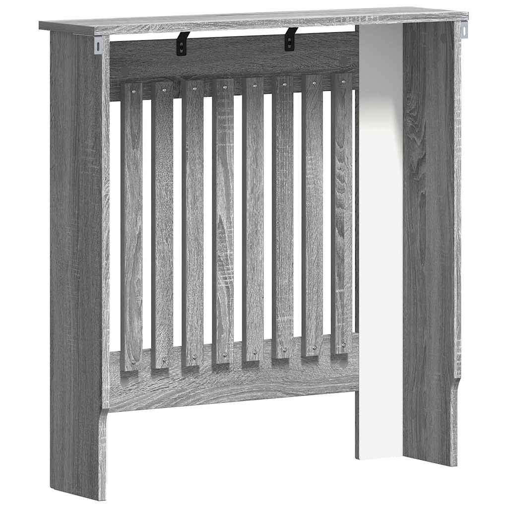 Radiatorcover Grå Sonoma 78 X 19 X 81,5 Cm Konstrueret Træ