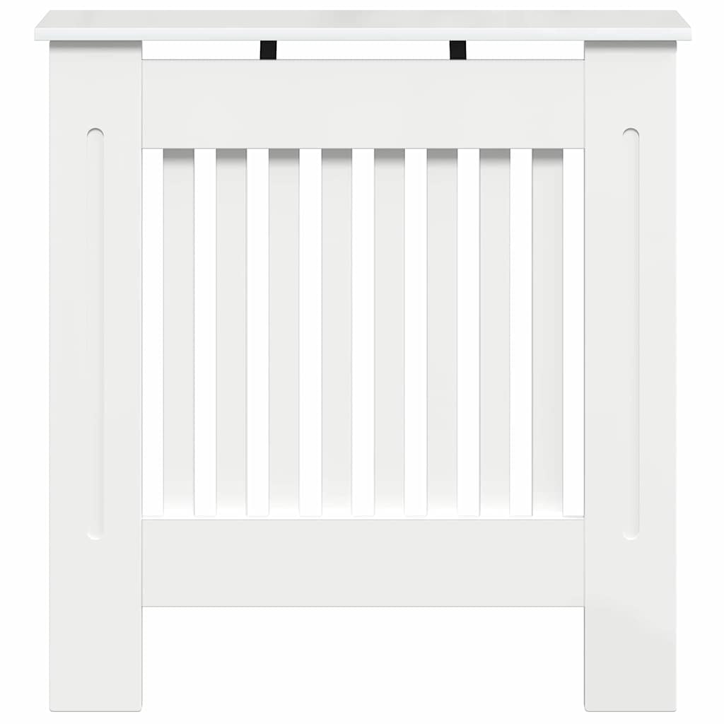 Radiatorcover Høj Gloss Hvid 78 X 19 X 81,5 Cm Konstrueret Træ
