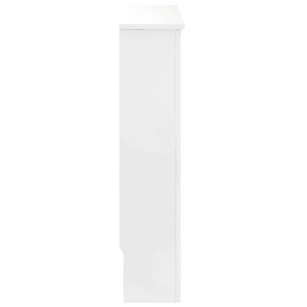 Radiatorcover Høj Gloss Hvid 78 X 19 X 81,5 Cm Konstrueret Træ