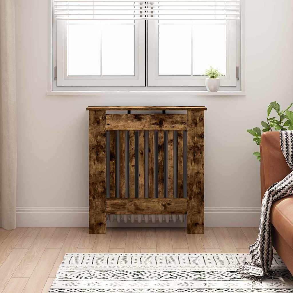 Radiatorcover Røget Eg 78 X 19 X 81,5 Cm Konstrueret Træ