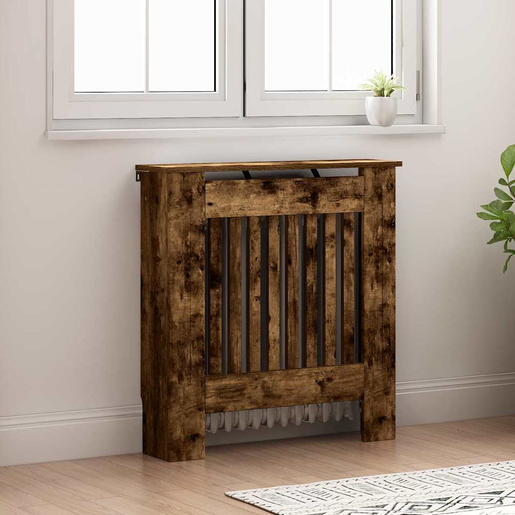 Radiatorcover Røget Eg 78 X 19 X 81,5 Cm Konstrueret Træ
