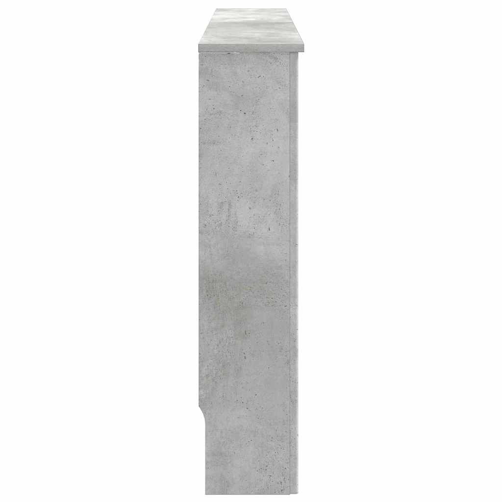 Radiatorcover Beton Grå 112 X 19 X 81,5 Cm Konstrueret Træ