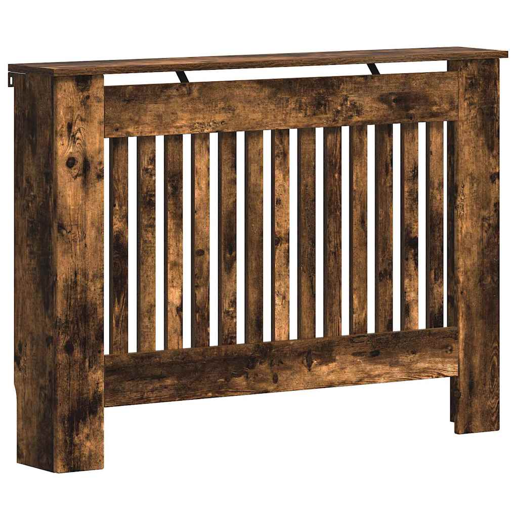 Radiatorcover Røget Eg 112 X 19 X 81,5 Cm Konstrueret Træ