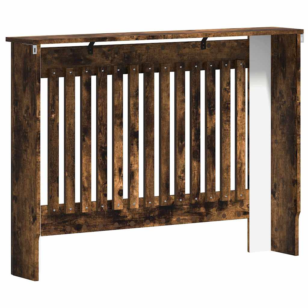 Radiatorcover Røget Eg 112 X 19 X 81,5 Cm Konstrueret Træ