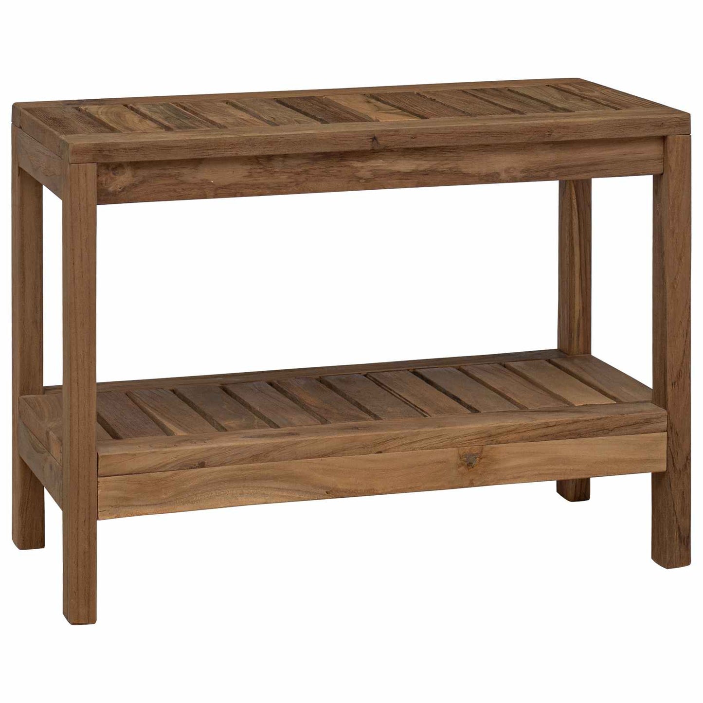 Badeværelse Side Bord Naturfarvet 60 X 30 X 45 Cm