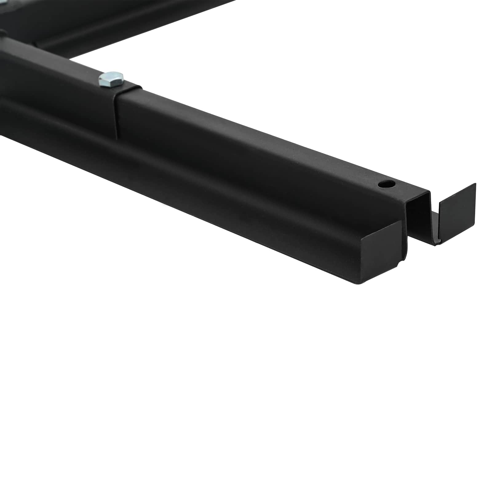 Parasol Base Krydsramme Sort Stål For 25–50 Mm Pole