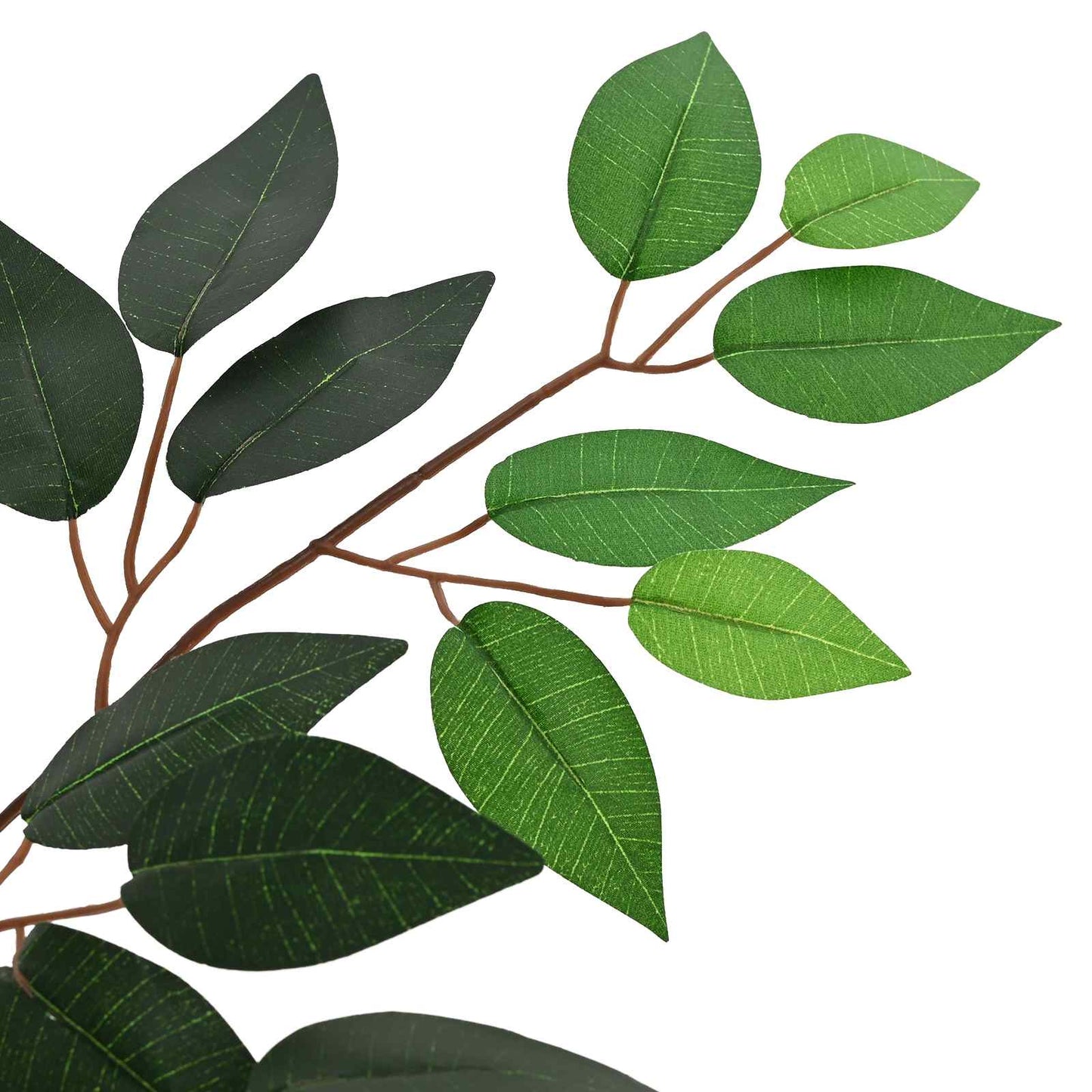 Kunstig Ficus Plante Grøn 85 X 18 X 160 Cm Stof Og Træ