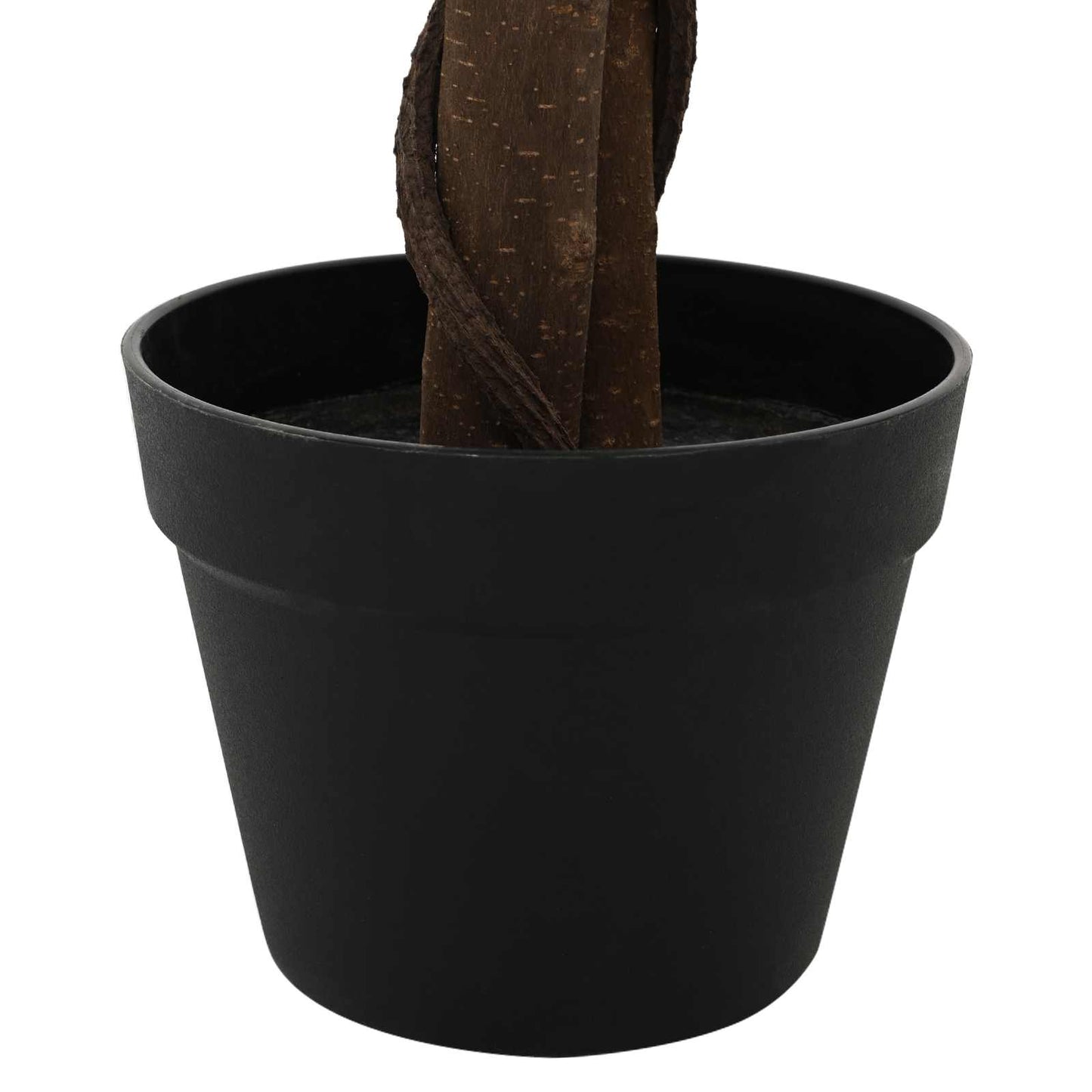 Kunstig Ficus Plante Grøn 85 X 18 X 160 Cm Stof Og Træ