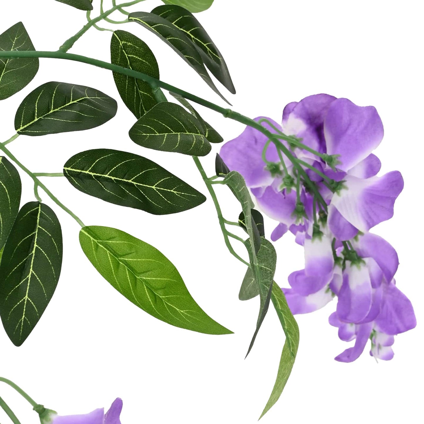 Kunstigt Bønneblomstetræ Lilla 80 X 18 X 160 Cm Stof Og Træ