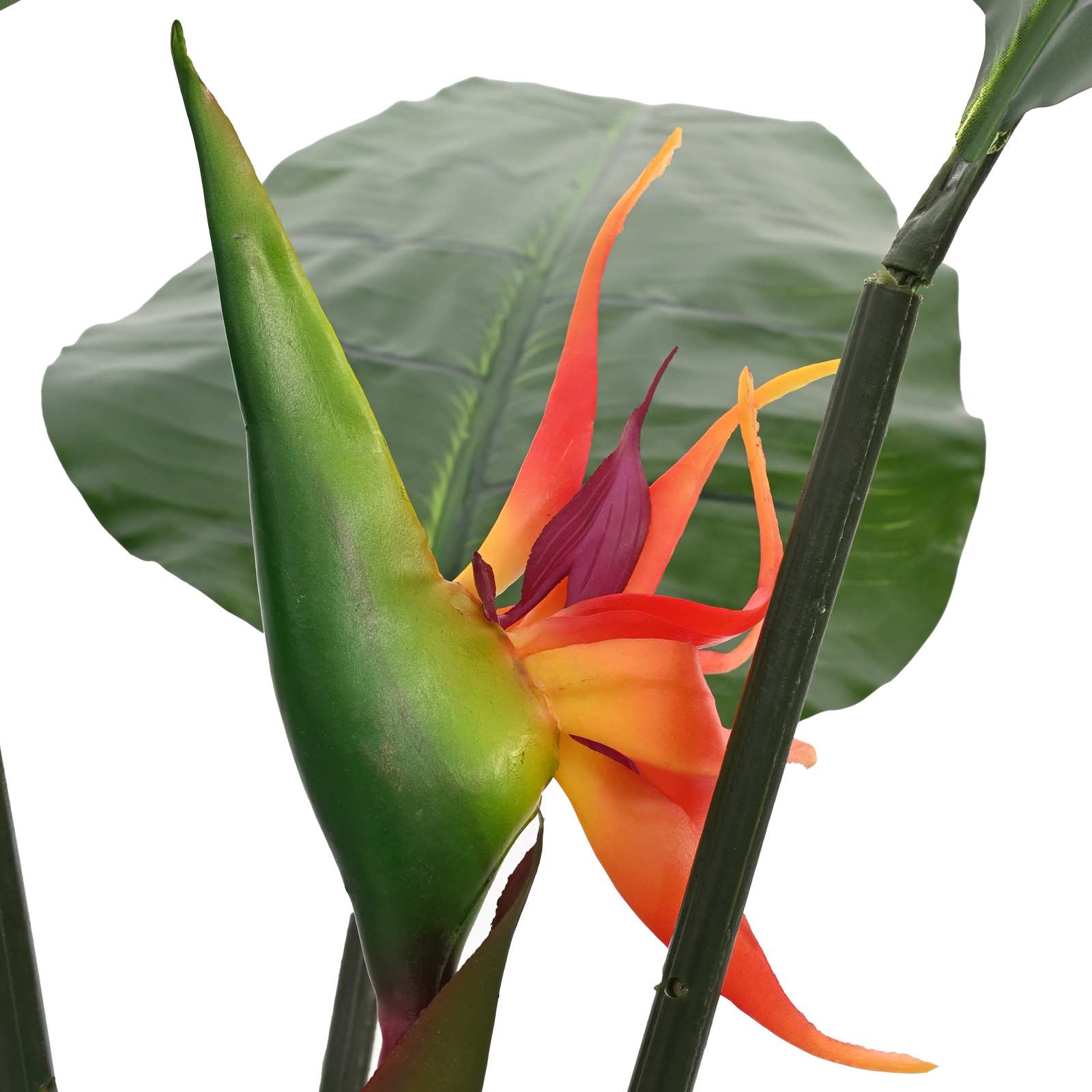 Kunstig Strelitzia Plante Grøn 70 X 18 X 155 Cm Stof Og Pe