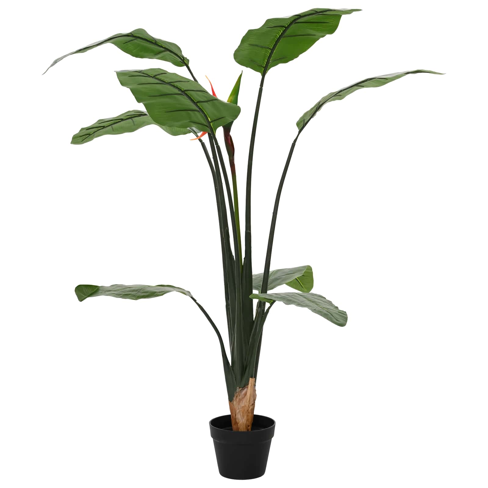 Kunstig Strelitzia Plante Grøn 70 X 18 X 155 Cm Stof Og Pe