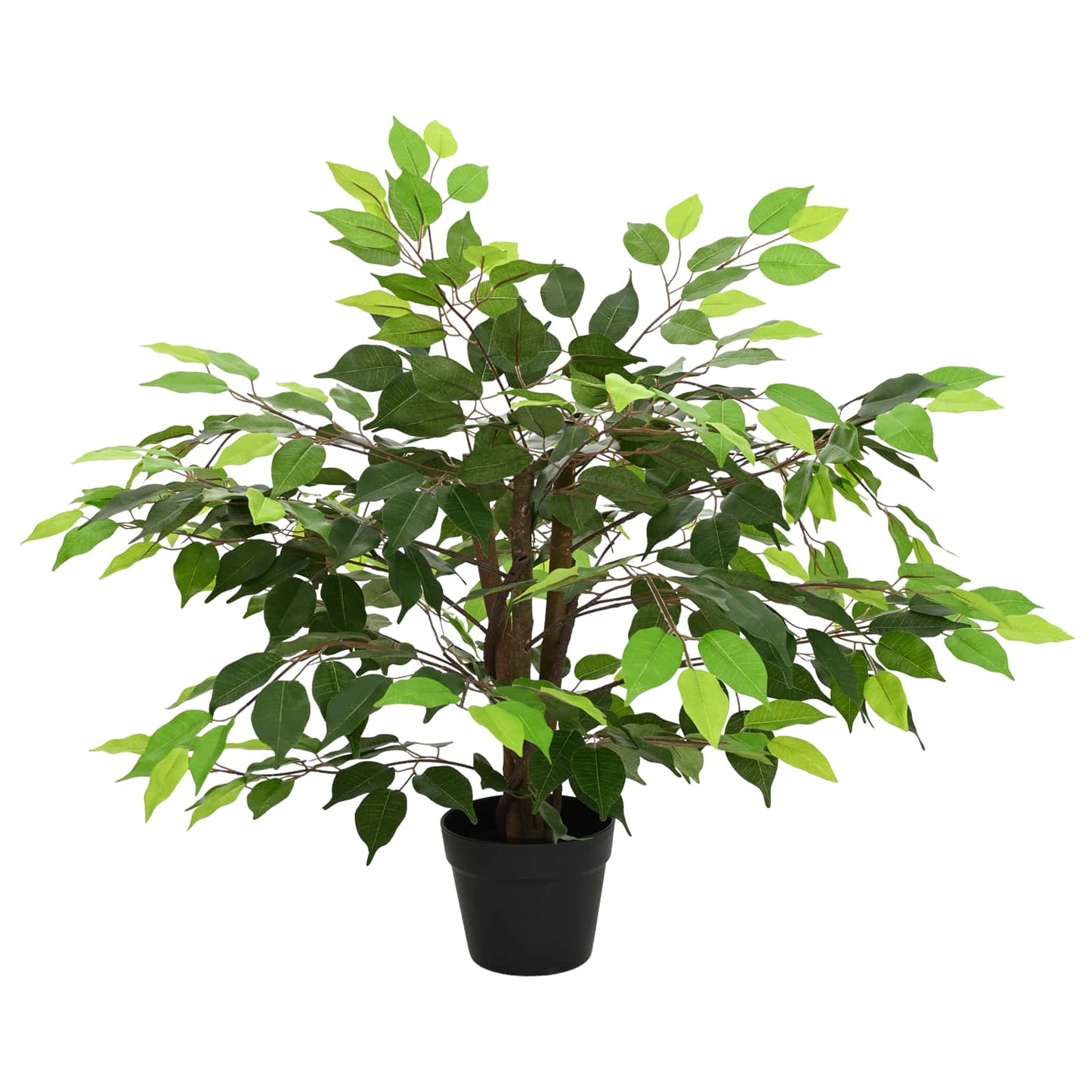 Kunstig Ficus Plante Grøn 73 X 16 X 60 Cm Stof Og Træ