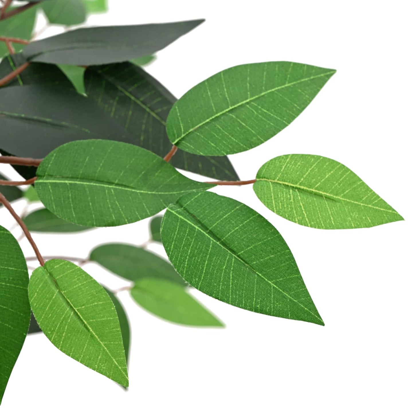Kunstig Ficus Plante Grøn 90 X 16 X 110 Cm Stof Og Træ