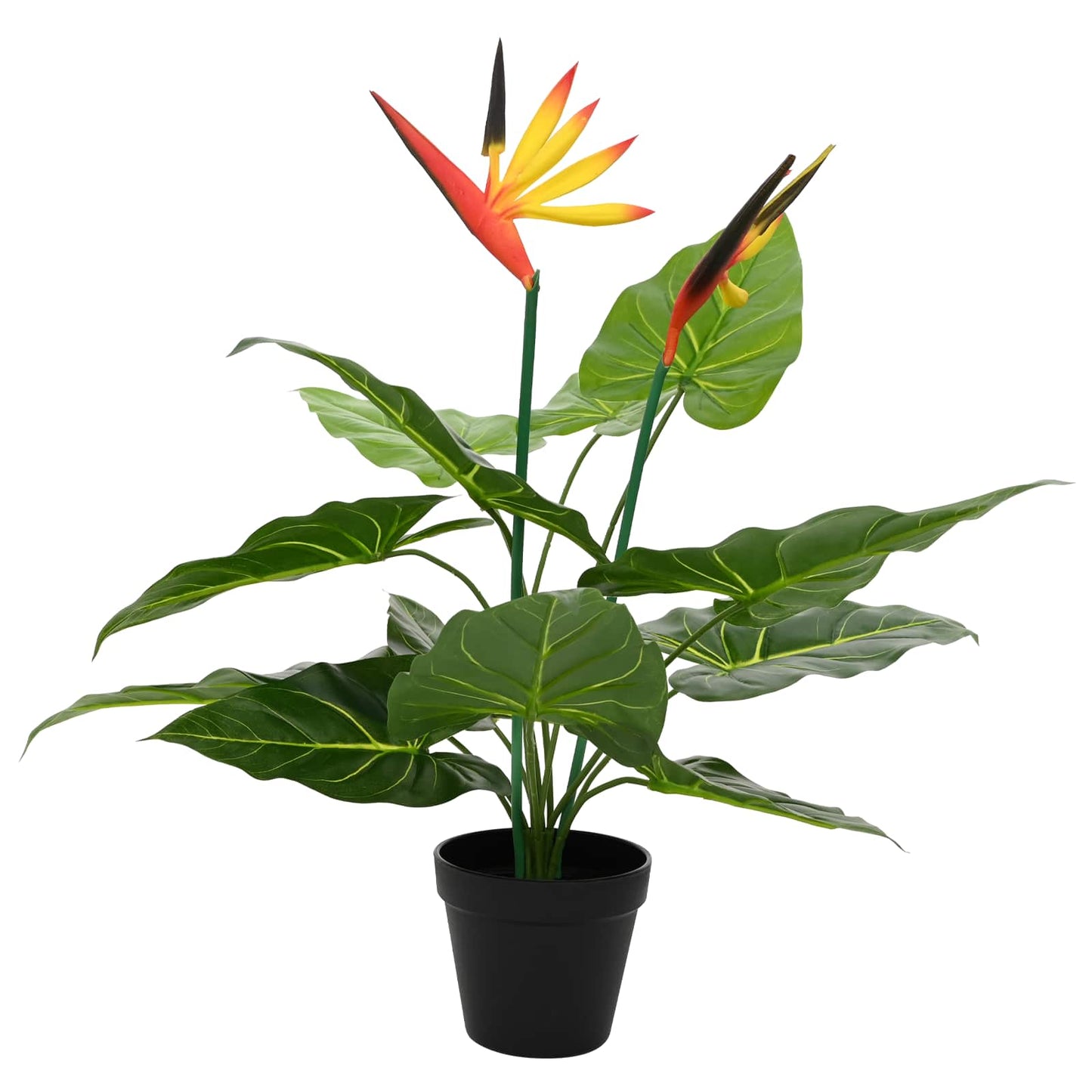 Kunstig Strelitzia Plante Grøn 65 X 13 X 55 Cm Stof, Pe Og Peva